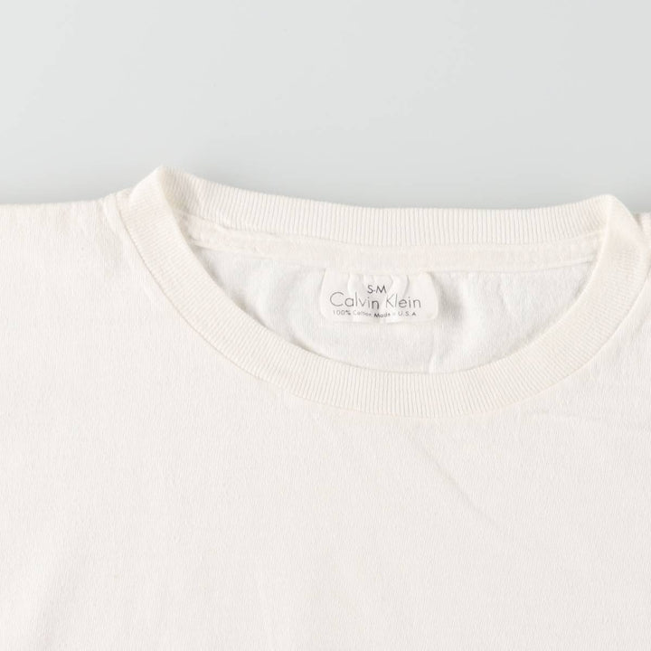 90s~00'S Calvin Klein short sleeve logo T-shirt made in USA men's size L vintage /eaa472767