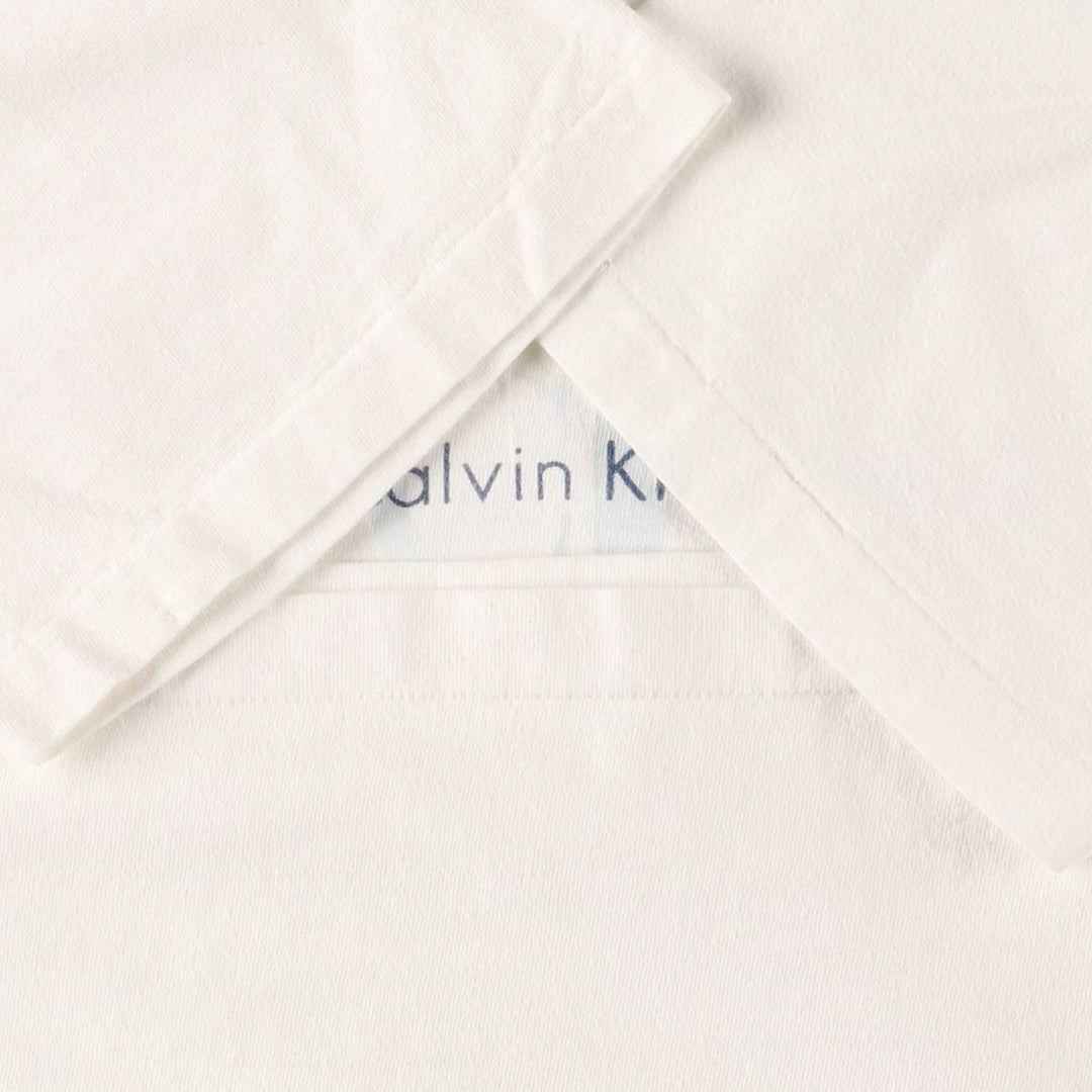 90s~00'S Calvin Klein short sleeve logo T-shirt made in USA men's size L vintage /eaa472767