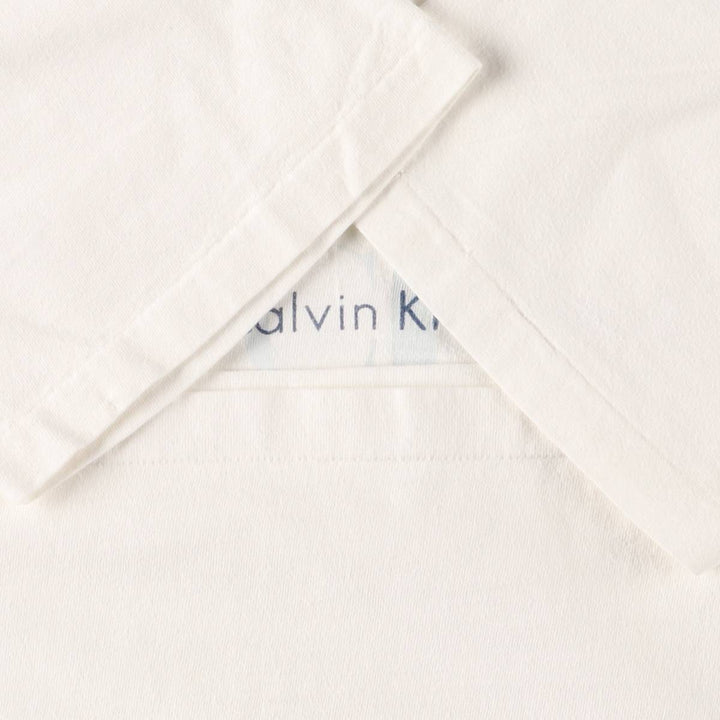 90s~00'S Calvin Klein short sleeve logo T-shirt made in USA men's size L vintage /eaa472767