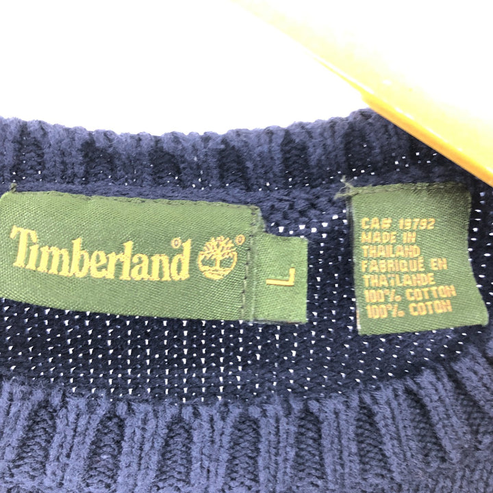 90s~00'S Timberland Cotton Knit Sweater Men's Size L Vintage / eaa472814