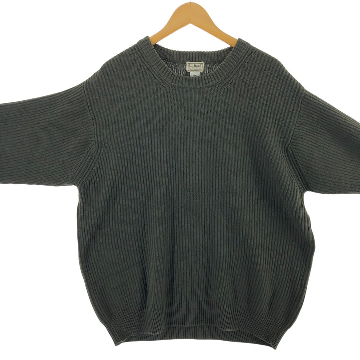 LLBean Ribbed Cotton Knit Sweater Men's XL Size /eaa472853