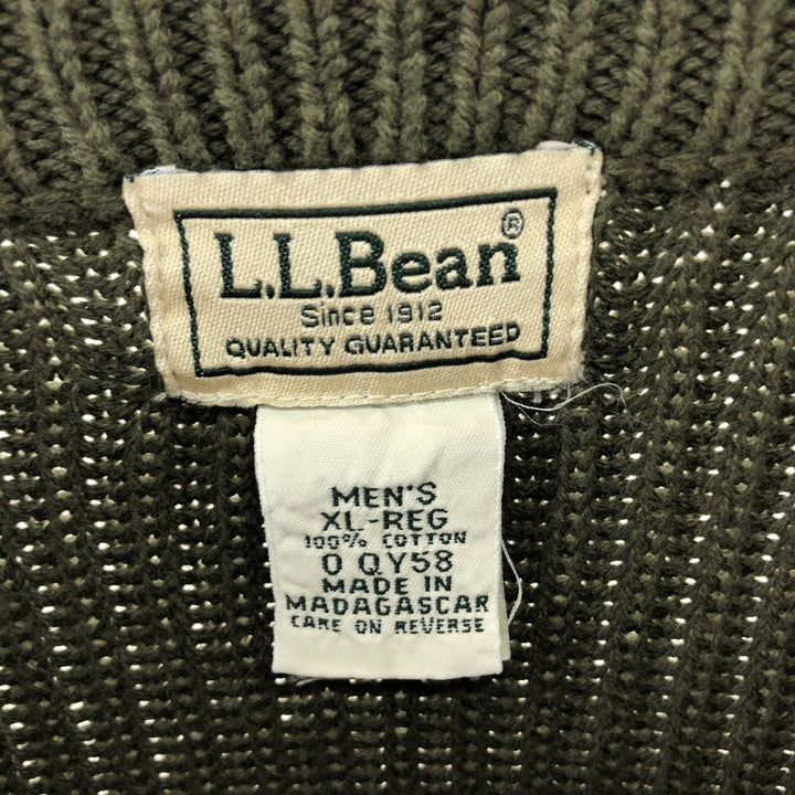 LLBean Ribbed Cotton Knit Sweater Men's XL Size /eaa472853