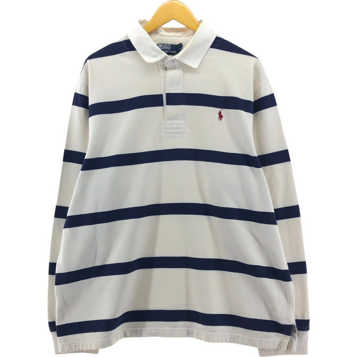 Ralph Lauren POLO by Ralph Lauren CUSTOM FIT Border Pattern Long Sleeve Rugby Shirt Men's XXL / eaa472940