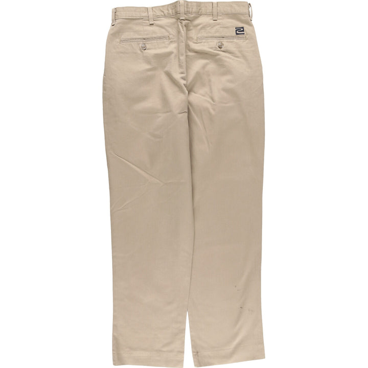 RIUVERIDE Two-Pleated Chino Pants, Made in USA, Men's, Size W33 cotton Beige type Vintage Second Hand