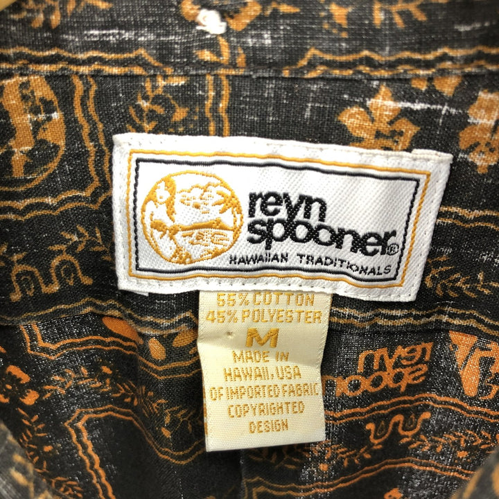 Reyn Spooner Replica Gold Tag All-Over Print Long Sleeve Hawaiian Aloha Shirt Made in Hawaii Men's M Size /eaa473089