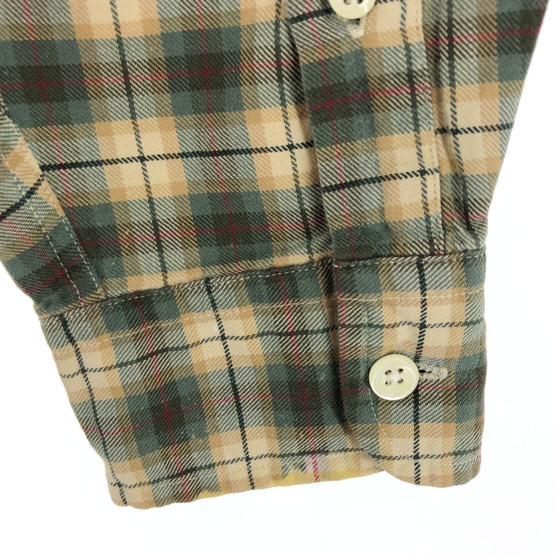 90'S J.Crew long sleeve button down check shirt, men's size M, vintage / eaa473096