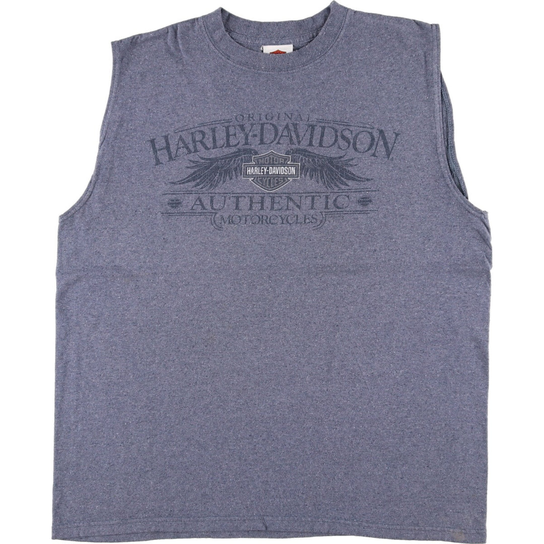 00'S Harley-Davidson Sleeveless Motorcycle Bike T-shirt Made in USA Men's L size /eaa473144