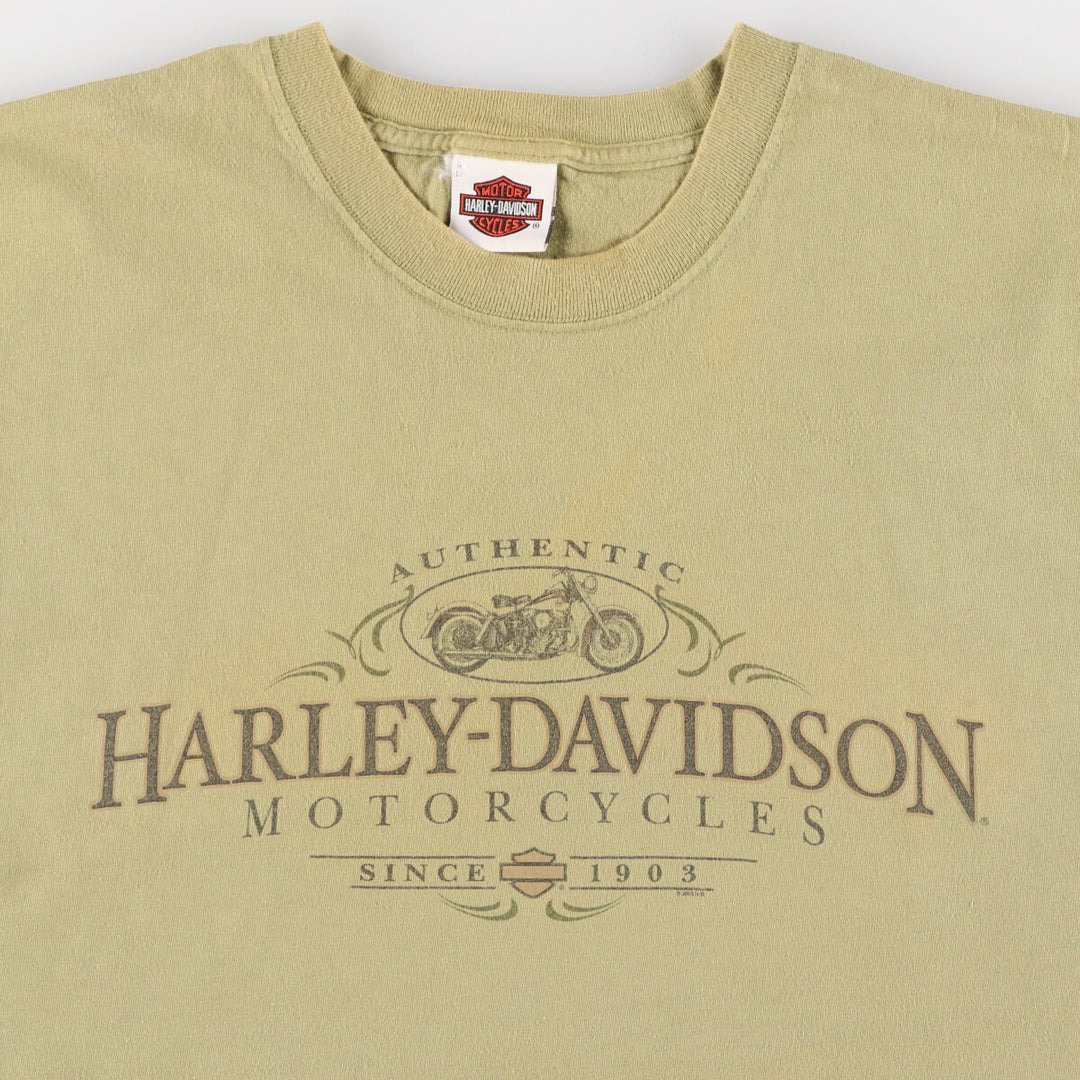 00'S Harley-Davidson Hanes Motorcycle Bike T-shirt Men's XL equivalent /eaa473148