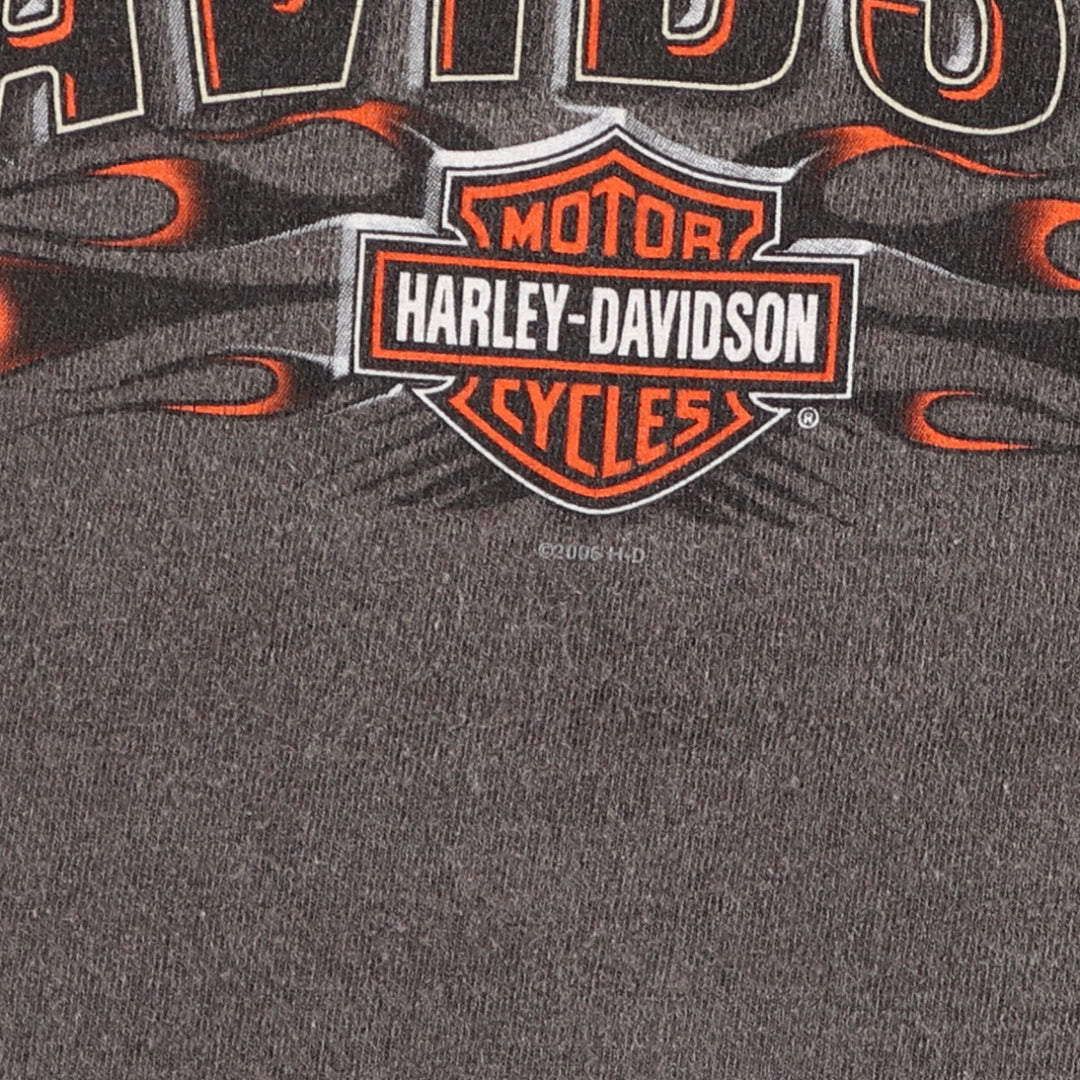 00'S Harley-Davidson Motorcycle Bike T-shirt Made in USA Men's L size /eaa473150