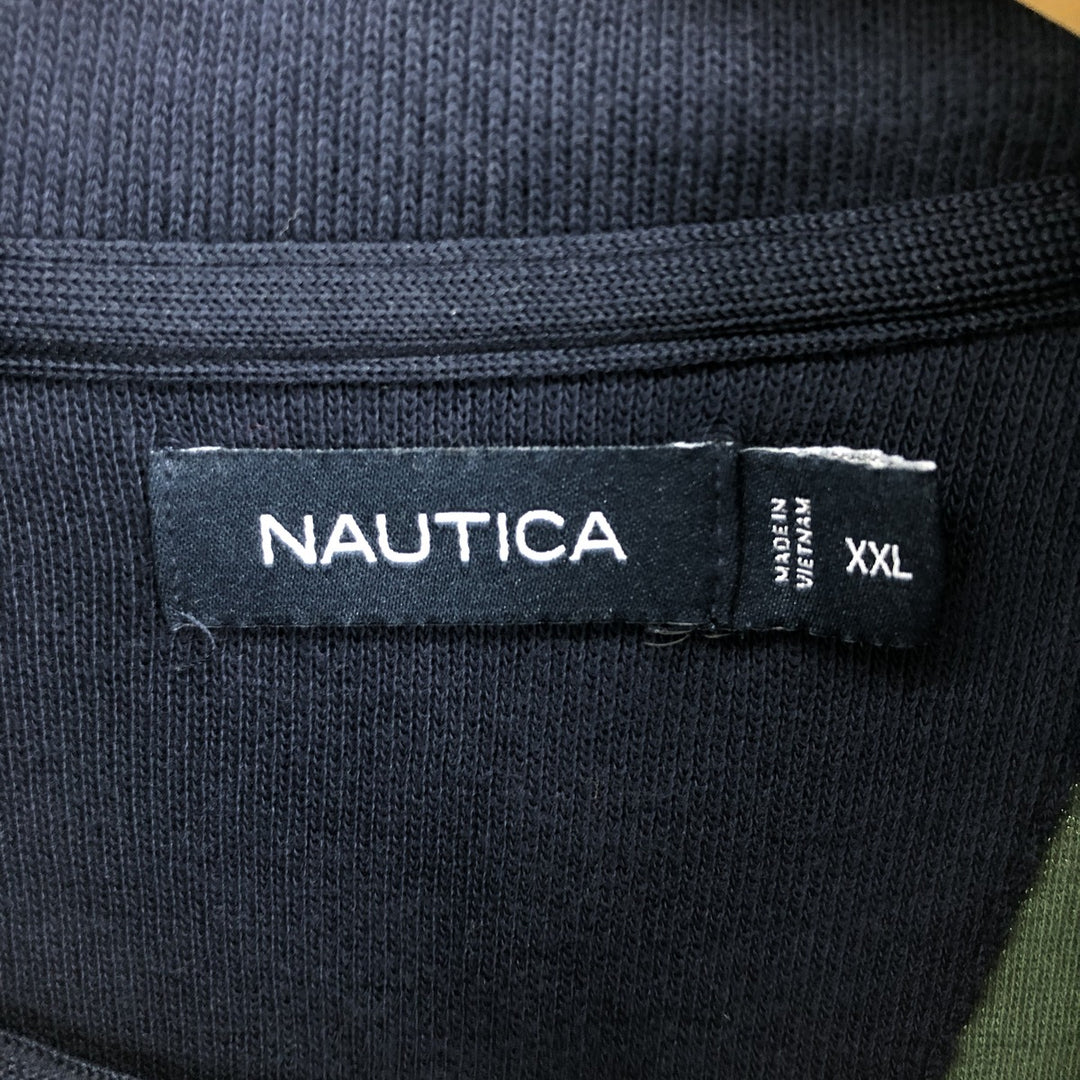 00s~ NAUTICA Cotton Knit Half Zip Sweater Men's XXL / eaa473165