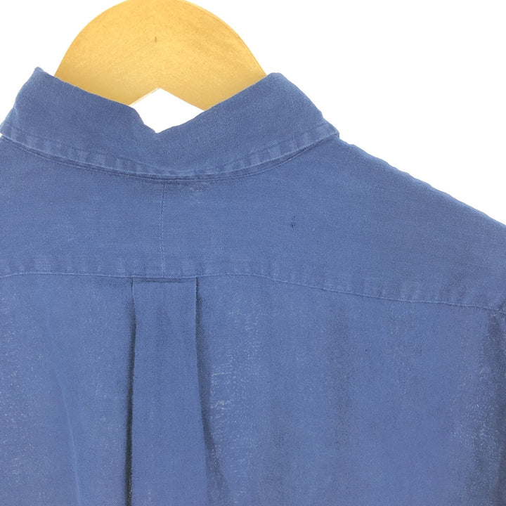 Ralph Lauren CUSTOM FIT long sleeve linen button down shirt, men's size M / eaa473201