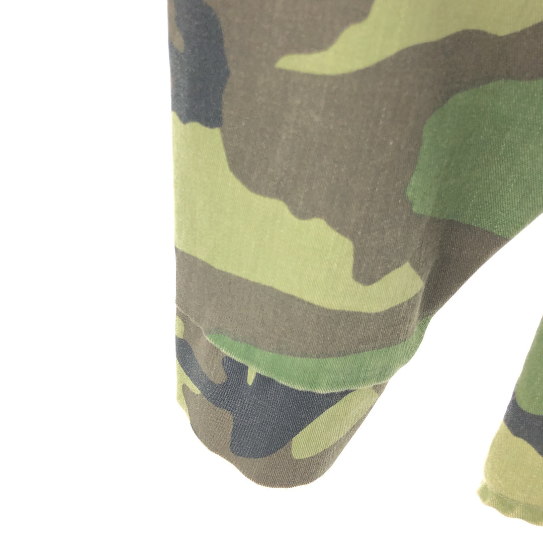 ~90'S Bass Pro Shops OUTDOORS Camouflage Pattern Long Sleeve Cotton x Poly Shirt Made in USA Men's L Size Vintage /eaa473209