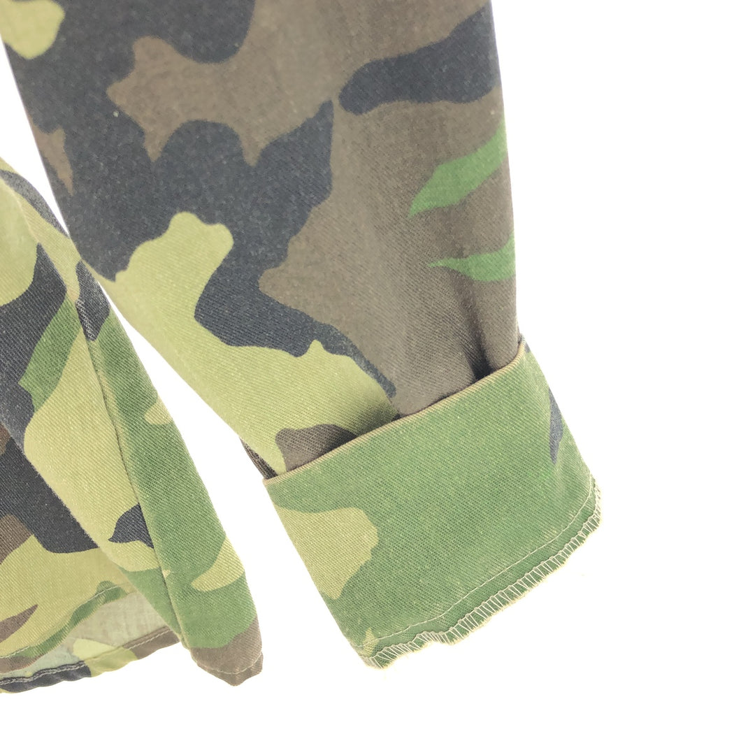 ~90'S Bass Pro Shops OUTDOORS Camouflage Pattern Long Sleeve Cotton x Poly Shirt Made in USA Men's L Size Vintage /eaa473209