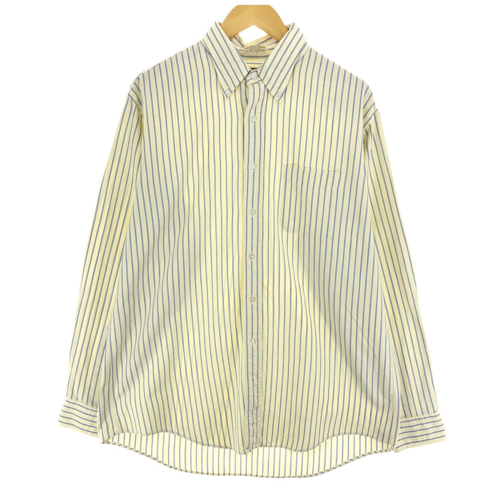 ~90'S LLBean Long Sleeve Button-Down Striped Shirt Made in USA Men's XL Vintage /eaa473213