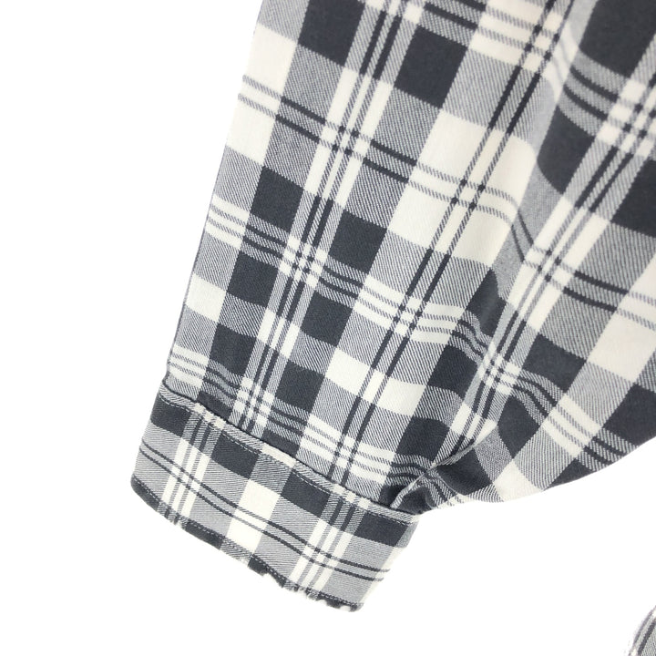 ~90'S LLBean Long Sleeve Cotton Check Shirt Made in USA Men's M Size Vintage /eaa473217