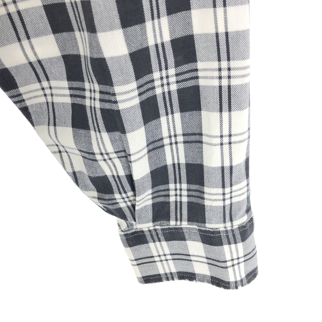 ~90'S LLBean Long Sleeve Cotton Check Shirt Made in USA Men's M Size Vintage /eaa473217
