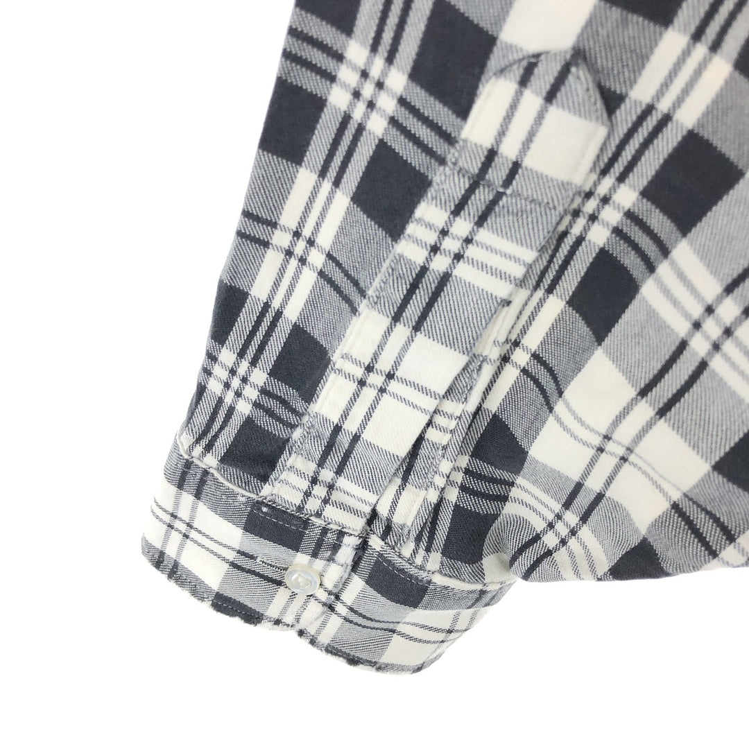 ~90'S LLBean Long Sleeve Cotton Check Shirt Made in USA Men's M Size Vintage /eaa473217