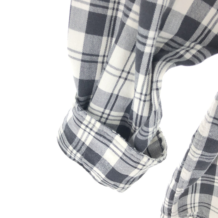 ~90'S LLBean Long Sleeve Cotton Check Shirt Made in USA Men's M Size Vintage /eaa473217