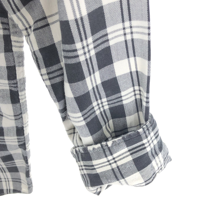 ~90'S LLBean Long Sleeve Cotton Check Shirt Made in USA Men's M Size Vintage /eaa473217