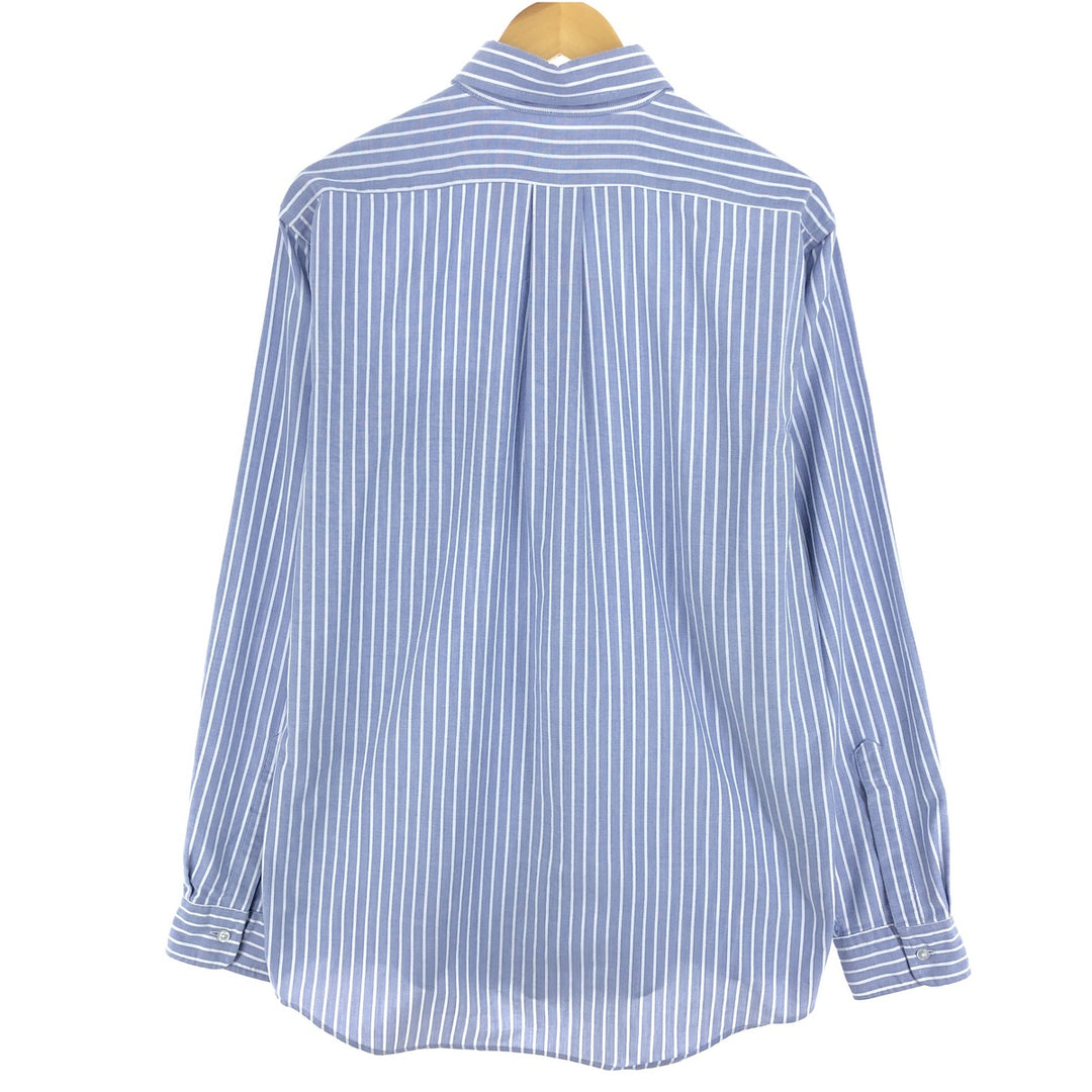 ~90'S LLBean Long Sleeve Button-Down Striped Shirt Made in USA Men's L Size Vintage /eaa473218