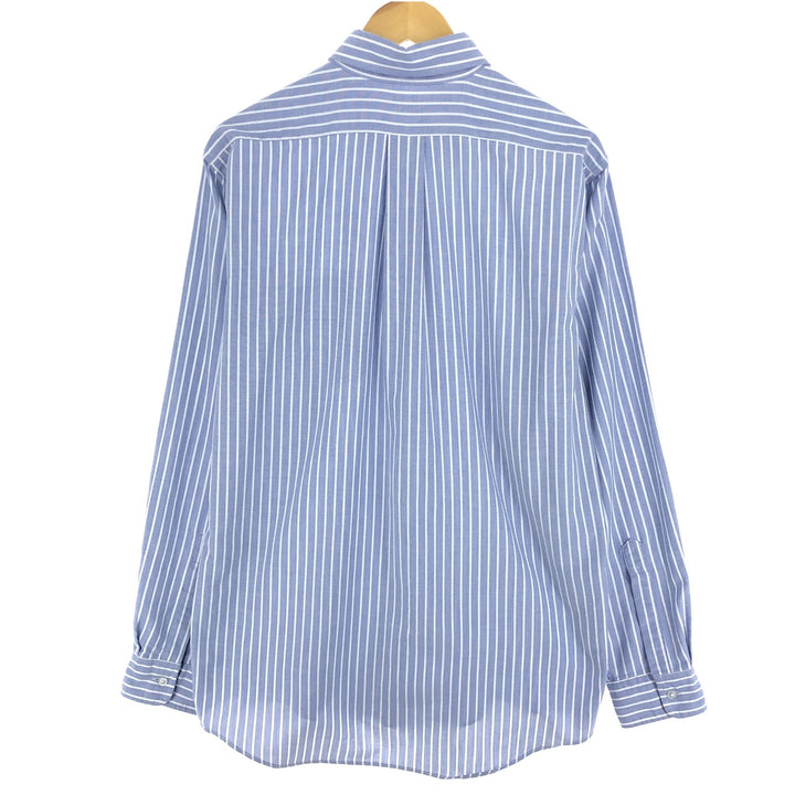 ~90'S LLBean Long Sleeve Button-Down Striped Shirt Made in USA Men's L Size Vintage /eaa473218