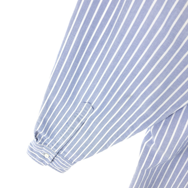 ~90'S LLBean Long Sleeve Button-Down Striped Shirt Made in USA Men's L Size Vintage /eaa473218