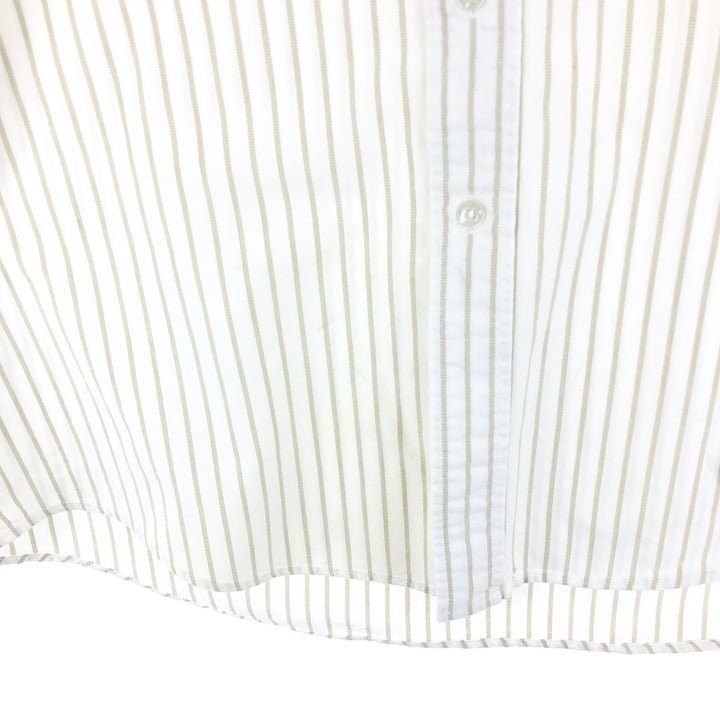 ~90'S LLBean Long Sleeve Button-Down Striped Shirt Made in USA Men's L Size Vintage /eaa473219