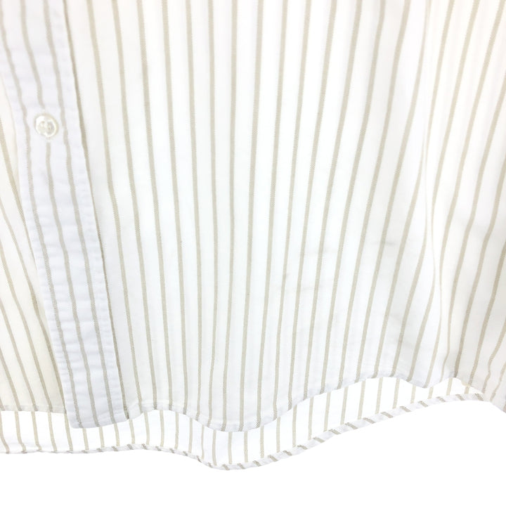 ~90'S LLBean Long Sleeve Button-Down Striped Shirt Made in USA Men's L Size Vintage /eaa473219