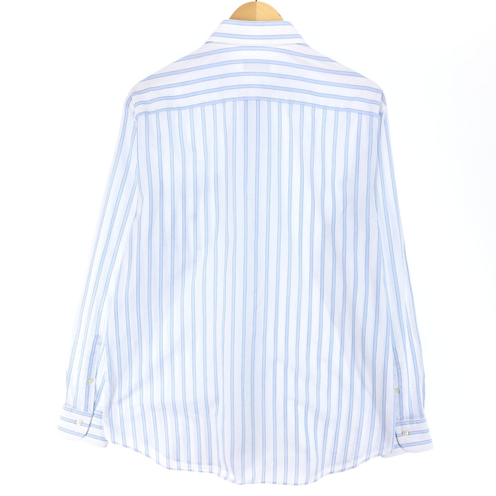 Burberry's BURBERRY LONDON Wide collar long sleeve cotton striped shirt Men's L size /eaa473224