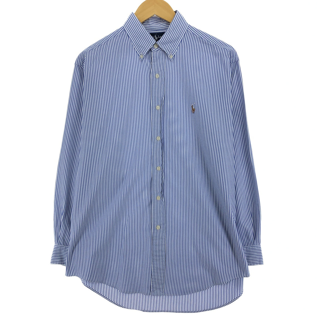 Ralph Lauren YARMOUTH Long Sleeve Button Down Striped Shirt Men's M Size / eaa473225