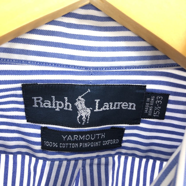 Ralph Lauren YARMOUTH Long Sleeve Button Down Striped Shirt Men's M Size / eaa473225