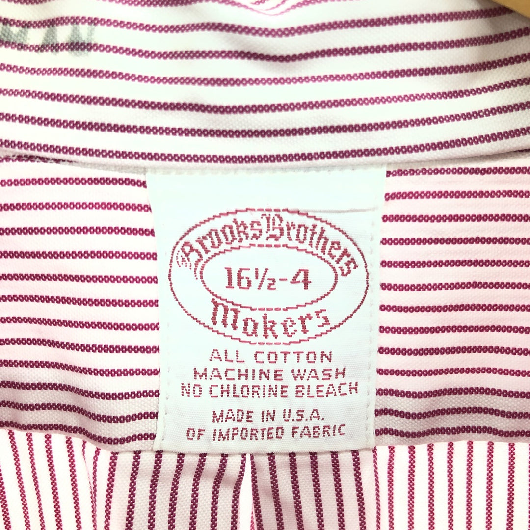 ~70'S Brooks Brothers Long Sleeve Button Down Striped Shirt Made in USA Men's L Size Vintage /eaa473226