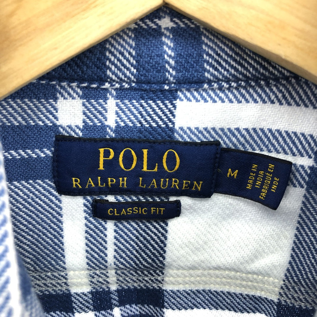 Ralph Lauren Classic Fit Long Sleeve Check Shirt Men's M Size / eaa473227