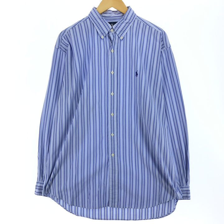 Ralph Lauren BLAKE Multi-Stripe Long Sleeve Button-Down Striped Shirt Men's L size / eaa473228