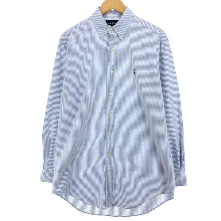 Ralph Lauren YARMOUTH Long Sleeve Button Down Striped Shirt Men's M Size / eaa473229