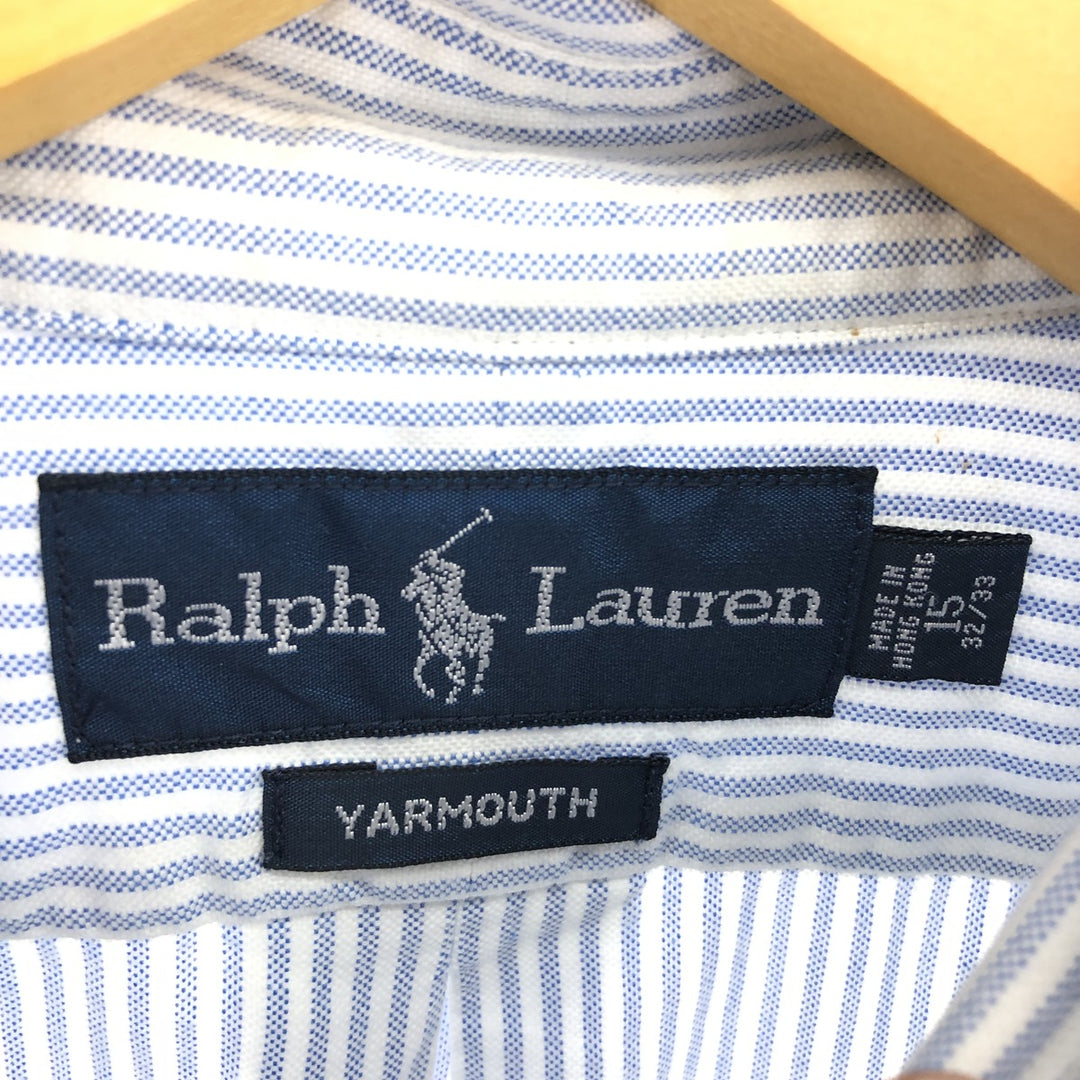 Ralph Lauren YARMOUTH Long Sleeve Button Down Striped Shirt Men's M Size / eaa473229