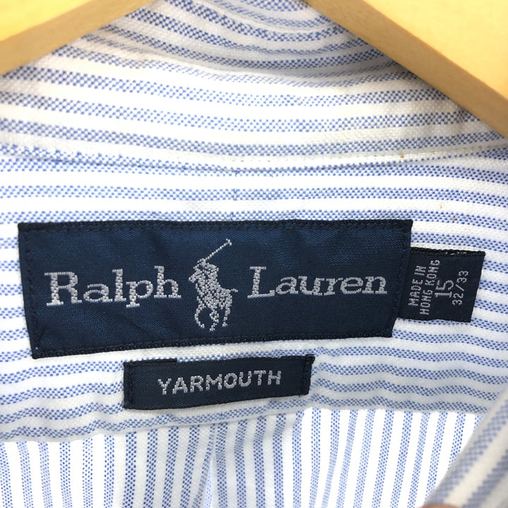 Ralph Lauren YARMOUTH Long Sleeve Button Down Striped Shirt Men's M Size / eaa473229