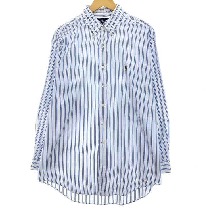 Ralph Lauren YARMOUTH Long Sleeve Button Down Striped Shirt Men's L Size / eaa473230