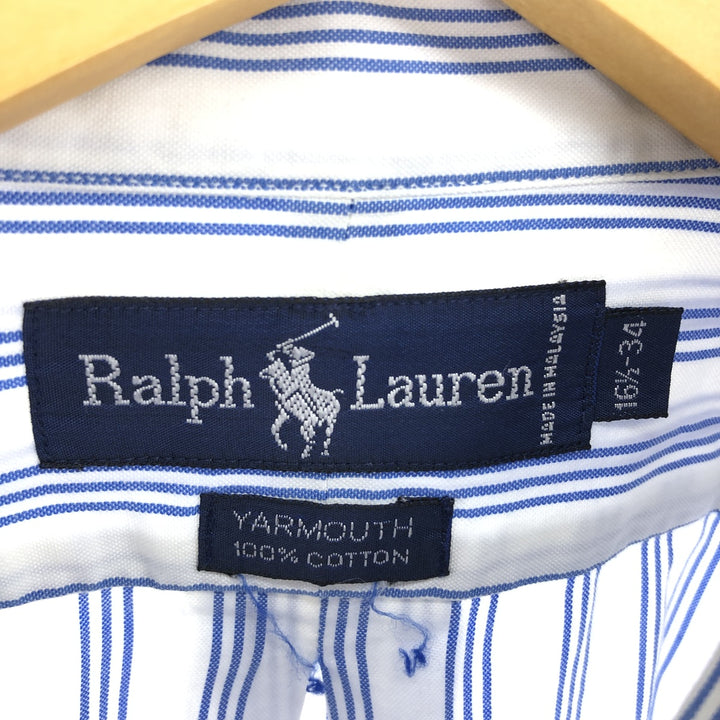Ralph Lauren YARMOUTH Long Sleeve Button Down Striped Shirt Men's L Size / eaa473230