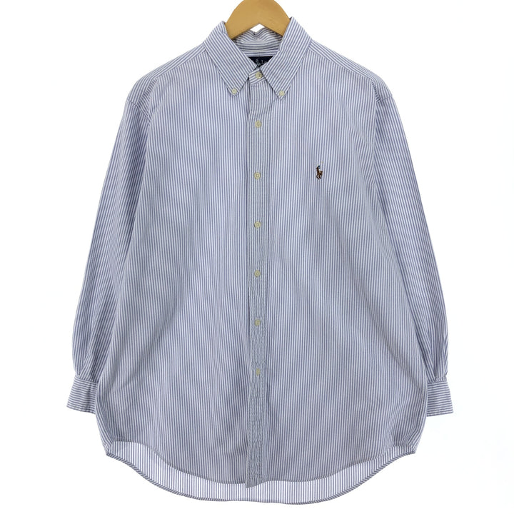 Ralph Lauren YARMOUTH Long Sleeve Button Down Striped Shirt Men's L Size / eaa473232