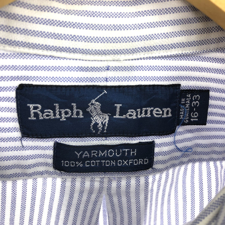 Ralph Lauren YARMOUTH Long Sleeve Button Down Striped Shirt Men's L Size / eaa473232