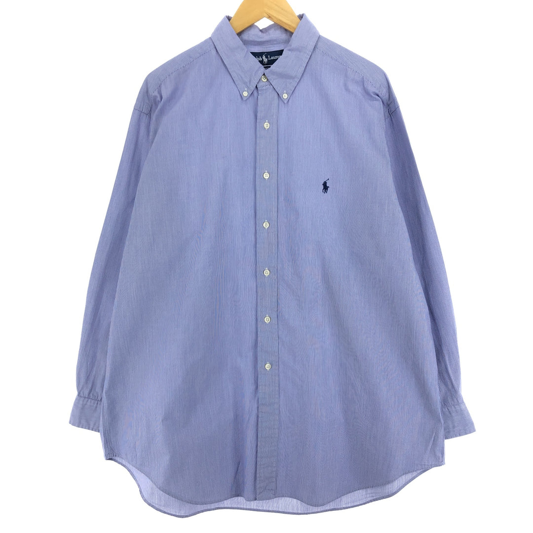 Ralph Lauren YARMOUTH Long Sleeve Button Down Striped Shirt Men's XL /eaa473233