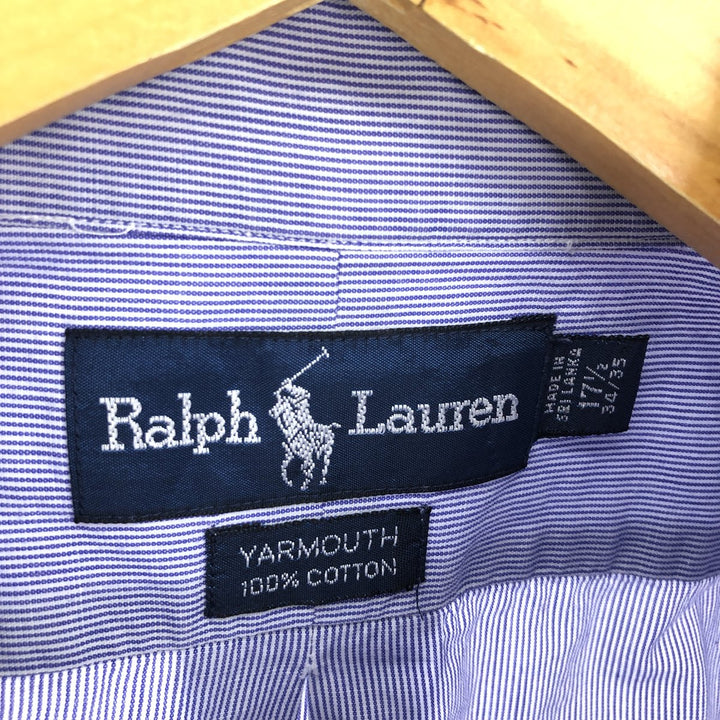 Ralph Lauren YARMOUTH Long Sleeve Button Down Striped Shirt Men's XL /eaa473233