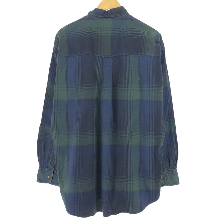 Ralph Lauren CHAPS Long Sleeve Button-Down Check Shirt Men's Size L / eaa473234