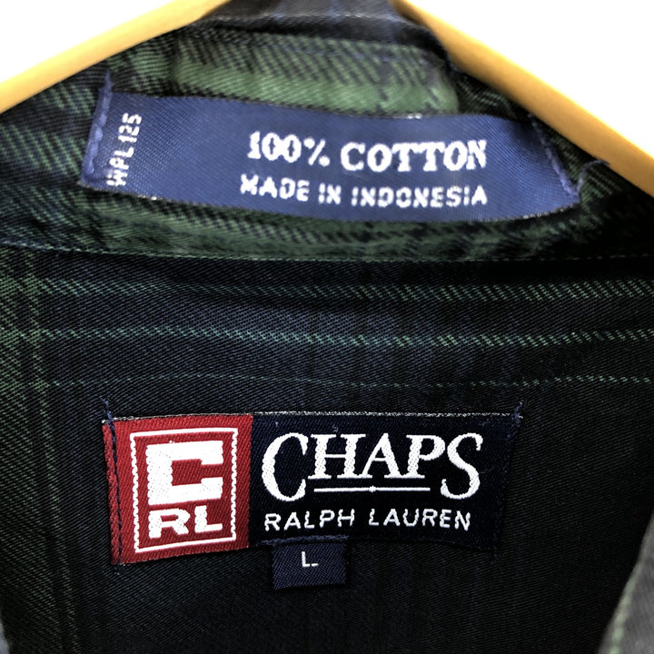 Ralph Lauren CHAPS Long Sleeve Button-Down Check Shirt Men's Size L / eaa473234
