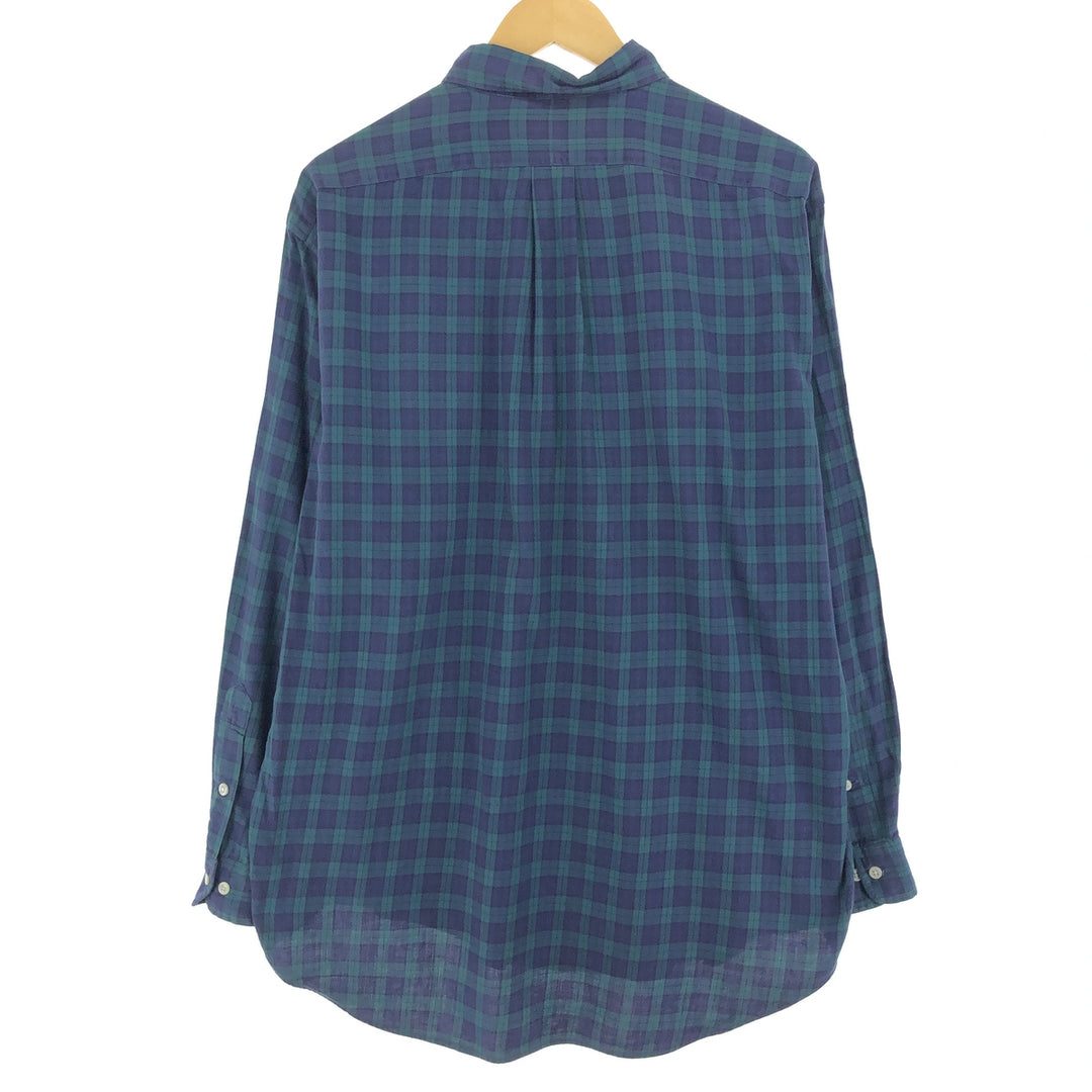 Ralph Lauren YARMOUTH Long Sleeve Button Down Check Shirt Men's L Size / eaa473235
