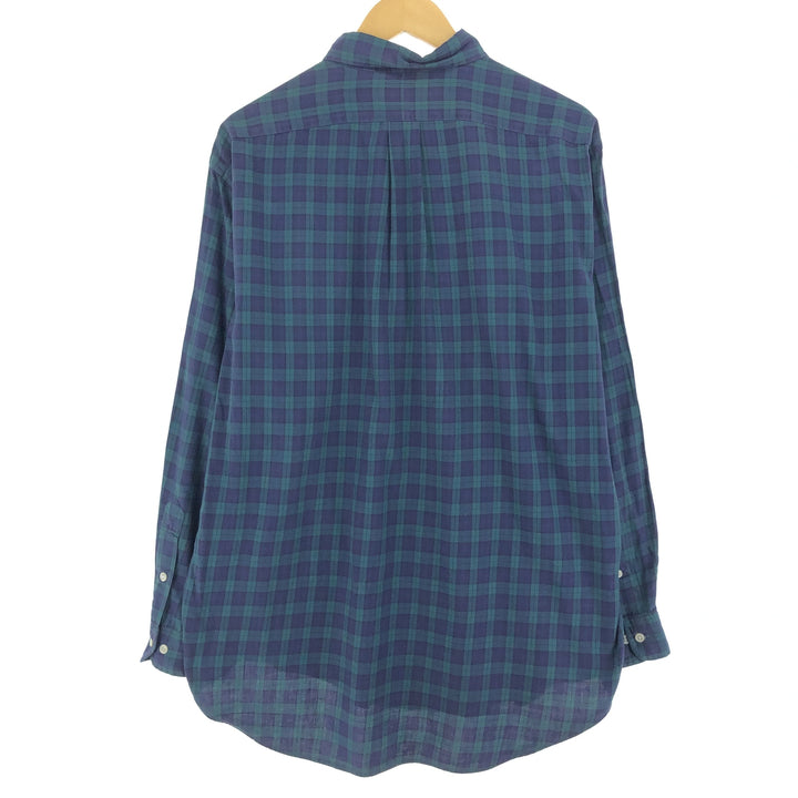 Ralph Lauren YARMOUTH Long Sleeve Button Down Check Shirt Men's L Size / eaa473235