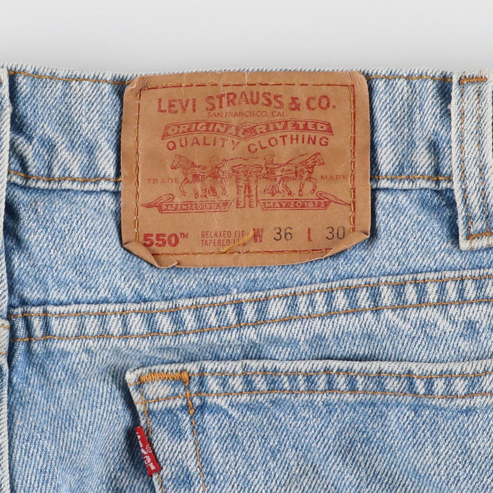 90'S Levi's 550 Relaxed Fit Tapered Leg Tapered Denim Pants Made in USA Men's W36 Vintage /eaa473313