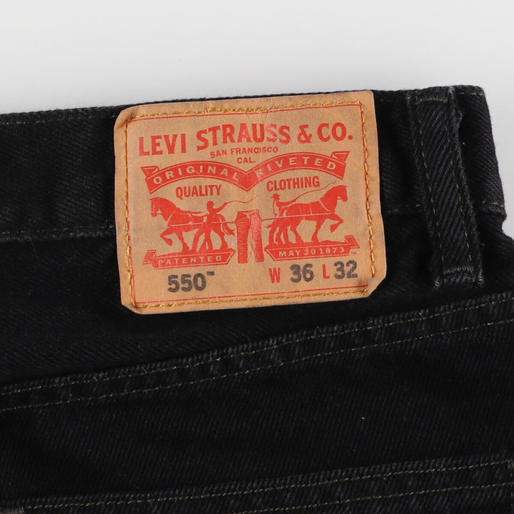 Levi's 550 Black Denim Tapered Denim Pants Men's W35 equivalent / eaa473324