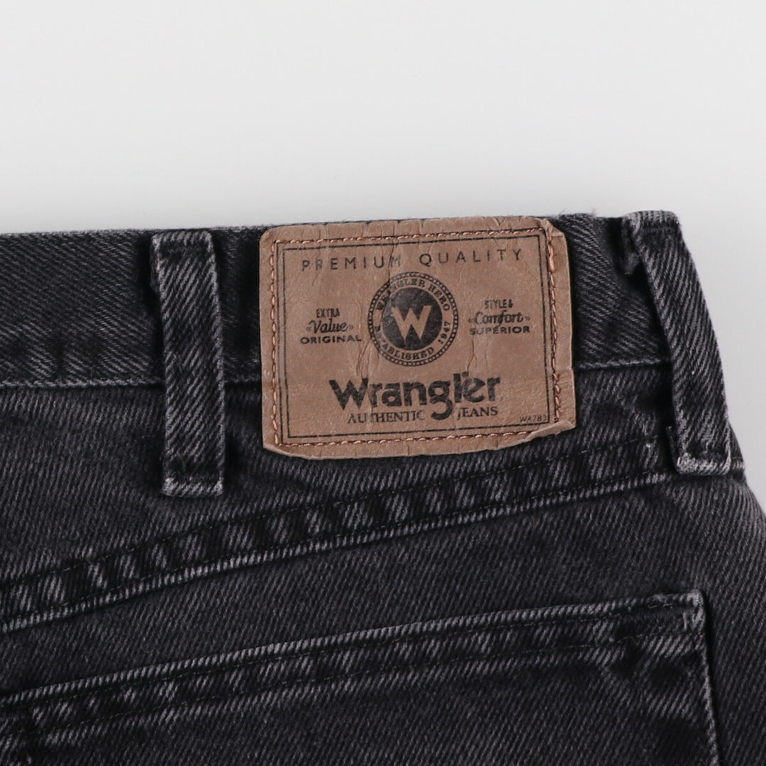 Wrangler Black Denim Straight Denim Pants Men's W34 equivalent / eaa473330